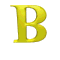 GIF animado (25446) Letra b d amarilla