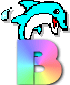 GIF animado (29338) Letra b delfin