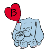 GIF animado (29492) Letra b elefante