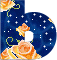 GIF animado (28151) Letra b estrellas rosas