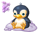 GIF animado (29022) Letra b pinguino