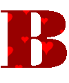 GIF animado (27234) Letra b romantica roja
