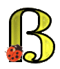 GIF animado (25585) Letra beta amarilla mariquita