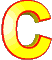 GIF animado (25716) Letra c amarilla roja
