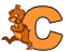 GIF animado (28771) Letra c ardillas