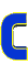 GIF animado (27596) Letra c azul