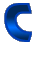 GIF animado (28265) Letra c azul