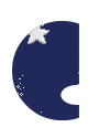 GIF animado (28213) Letra c azul estrellas