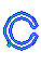 GIF animado (27415) Letra c azul mayuscula