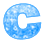 GIF animado (25215) Letra c burbujas agua