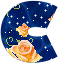 GIF animado (28154) Letra c estrellas rosas mayuscula