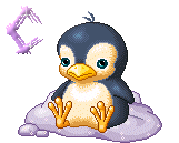 GIF animado (29023) Letra c pinguino