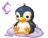 GIF animado (29023) Letra c pinguino