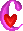 GIF animado (27324) Letra c rosa corazon