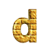 GIF animado (25853) Letra d amarilla ladrillo