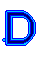 GIF animado (27417) Letra d azul mayuscula