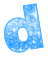 GIF animado (25216) Letra d burbujas agua