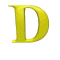 GIF animado (25448) Letra d d amarilla