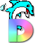 GIF animado (29340) Letra d delfin