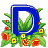 GIF animado (27044) Letra d flores