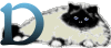 GIF animado (29956) Letra d gato angora