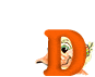 GIF animado (29703) Letra d inicial animal
