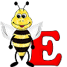 GIF animado (28594) Letra e abeja