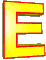 GIF animado (25718) Letra e amarilla roja