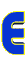 GIF animado (27598) Letra e azul