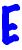 GIF animado (27944) Letra e azul