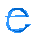 GIF animado (28103) Letra e azul
