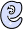 GIF animado (27492) Letra e azul claro