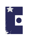 GIF animado (28215) Letra e azul estrellas