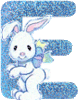 GIF animado (29367) Letra e conejito