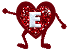 GIF animado (26715) Letra e corazon brazos