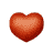 GIF animado (26476) Letra e corazoncito rojo