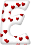 GIF animado (27211) Letra e romantica corazones