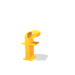 GIF animado (25745) Letra f amarilla saltando
