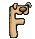 GIF animado (29653) Letra f animal