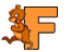 GIF animado (28774) Letra f ardillas