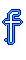 GIF animado (27420) Letra f azul