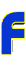 GIF animado (27599) Letra f azul