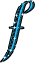 GIF animado (27467) Letra f azul turquesa