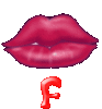 GIF animado (26334) Letra f besos