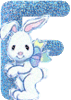 GIF animado (29368) Letra f conejito