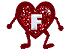 GIF animado (26716) Letra f corazon brazos