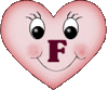 GIF animado (27020) Letra f corazon tierno