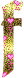 GIF animado (26804) Letra f corazones oro