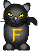 GIF animado (29984) Letra f gato color