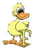 GIF animado (28947) Letra f patito